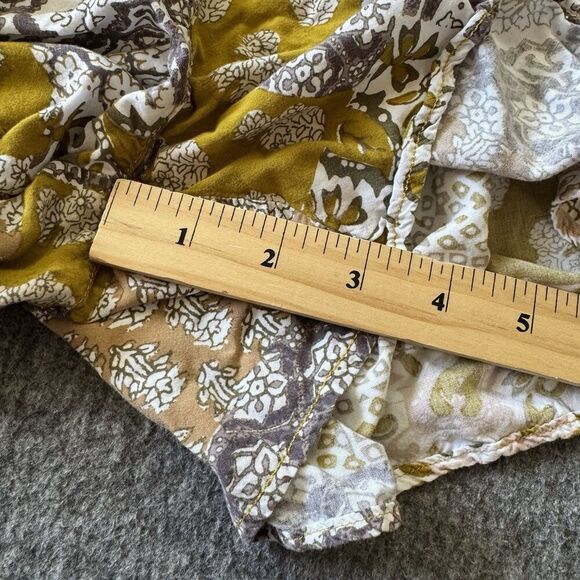 Anthropologie Maeve Patchwork Pleated Shorts Pull On Flowy XS Boho Cottagecore - Picture 13 of 13